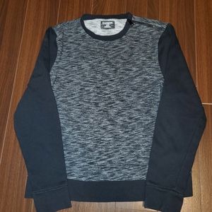 Express Fleece Crew Neck Sweatshirt With Shoulder Zipper